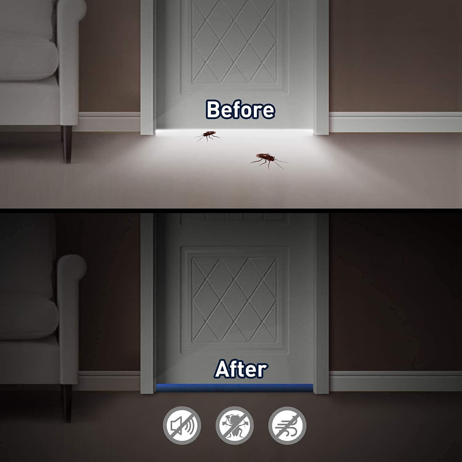 Premium Door Draft Protector – Noise, Dust & Cold Air Blocker (Pack of 2)