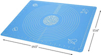 ZELKEY Silicon Fondant Rolling Mat or Silicone Baking Sheet Large with Measurements Stretchable for Kitchen Roti Chapati Cake Pad Cooking Dough Atta Kneading Big Size (Color May Vary)