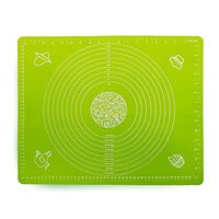 ZELKEY Silicon Fondant Rolling Mat or Silicone Baking Sheet Large with Measurements Stretchable for Kitchen Roti Chapati Cake Pad Cooking Dough Atta Kneading Big Size (Color May Vary)