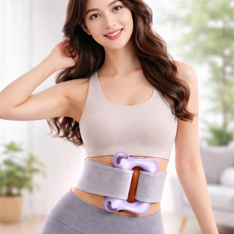 Electrical Muscle Stimulation Abdominal Toning Belt for Men and Women, 15-Minute Electronic Muscle Stimulation for Waist Slimming and Abdominal Toning