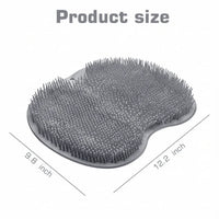 Silicone Shower Foot Scrubber Mat with Wall-Mounted Suction Cups